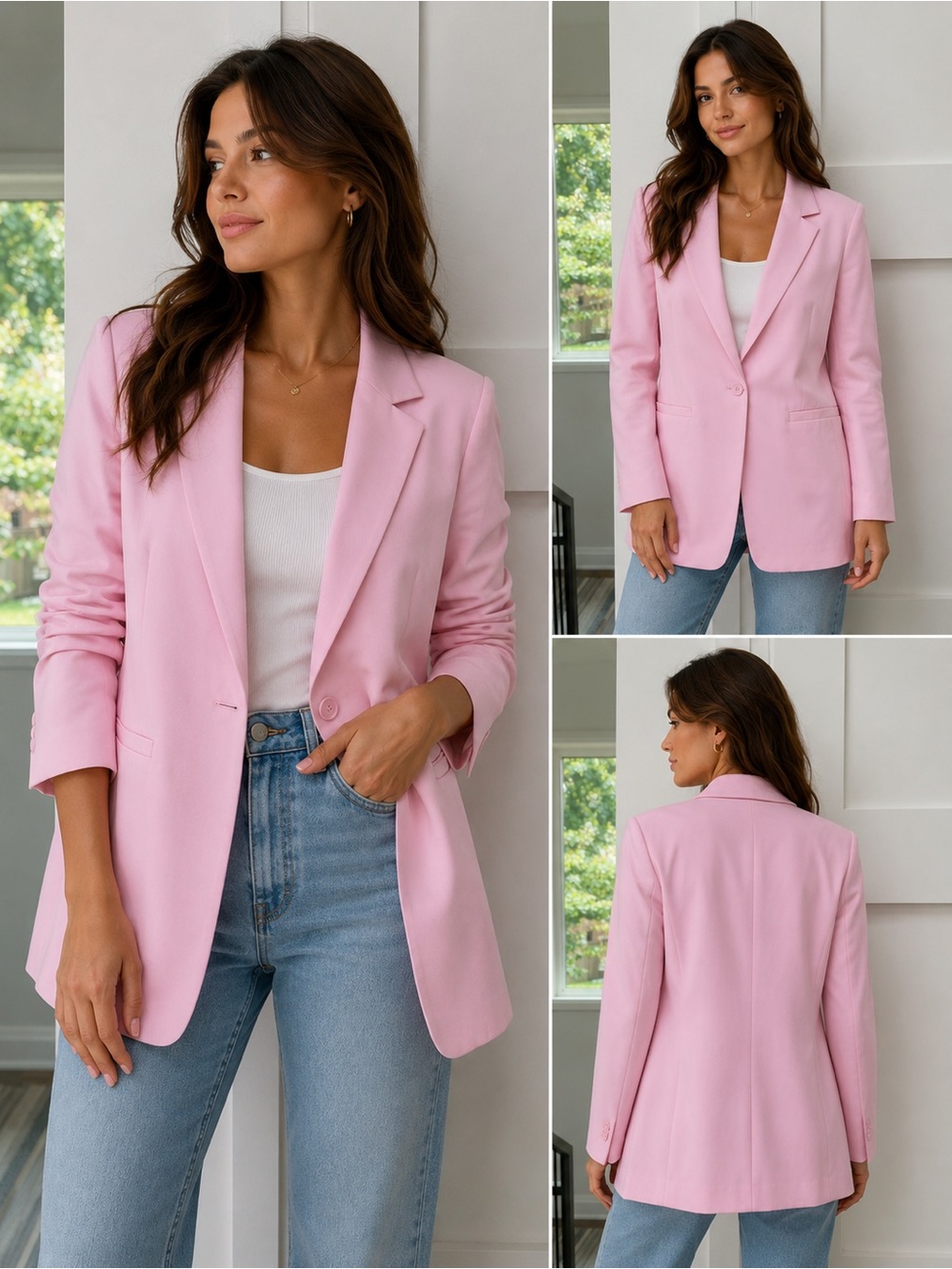 Endless Rose Single Breasted Blazer Small